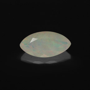 1,18 ctw natürlicher mehrfarbiger Opal, Transparent, Transparent / Lichtdurchlässig