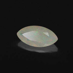1,18 ctw natürlicher mehrfarbiger Opal, Transparent, Transparent / Lichtdurchlässig