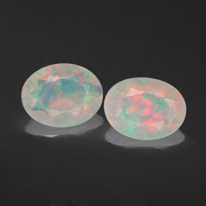  ct natürliche mehrfarbiger Opal-Edelsteine, Transparent, Transparent / Lichtdurchlässig