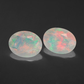  ct natürliche mehrfarbiger Opal-Edelsteine, Transparent, Transparent / Lichtdurchlässig