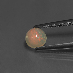 0,58 ctw natürlicher mehrfarbiger Opal, Transparent, Transparent / Lichtdurchlässig