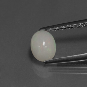 0,95 ctw natürlicher mehrfarbiger Opal, Transparent, Transparent / Lichtdurchlässig