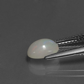 0,95 ctw natürlicher mehrfarbiger Opal, Transparent, Transparent / Lichtdurchlässig