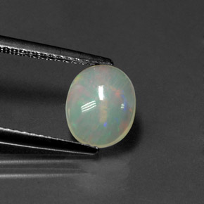 0,96 ctw natürlicher mehrfarbiger Opal, Transparent, Transparent / Lichtdurchlässig