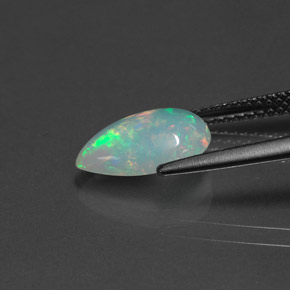 1,37 ctw natürlicher mehrfarbiger Opal, Transparent, Transparent / Lichtdurchlässig
