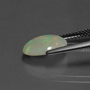1,62 ctw natürlicher mehrfarbiger Opal, Transparent, Transparent / Lichtdurchlässig