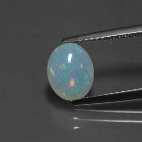 1,14 ctw natürlicher mehrfarbiger Opal, Oval Schliff, Transparent