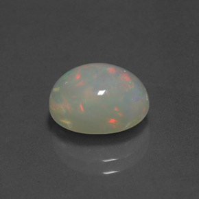 2,83 ctw natürlicher mehrfarbiger Opal, Transparent, Transparent / Lichtdurchlässig