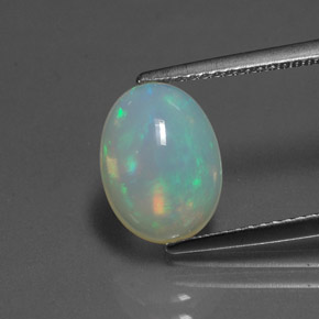 2,16 ctw natürlicher mehrfarbiger Opal, Transparent, Transparent / Lichtdurchlässig