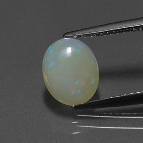 0,76 ctw natürlicher mehrfarbiger Opal, Transparent, Transparent / Lichtdurchlässig