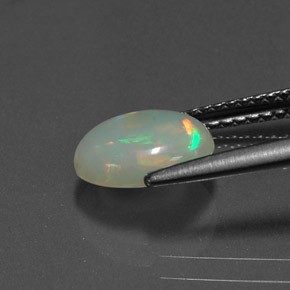 0,76 ctw natürlicher mehrfarbiger Opal, Transparent, Transparent / Lichtdurchlässig