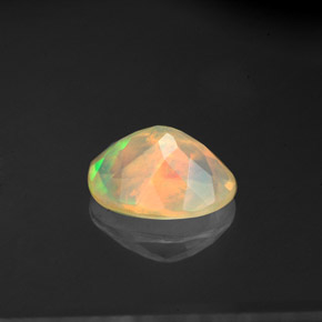 1,22 ctw natürlicher mehrfarbiger Opal, Transparent, Transparent / Lichtdurchlässig