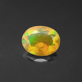 1,30 ctw natürlicher mehrfarbiger Opal, Transparent, Transparent / Lichtdurchlässig