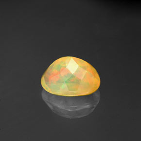 1,10 ctw natürlicher mehrfarbiger Opal, Transparent, Transparent / Lichtdurchlässig