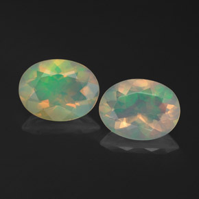  ct natürliche mehrfarbiger Opal-Edelsteine, Transparent, Transparent / Lichtdurchlässig