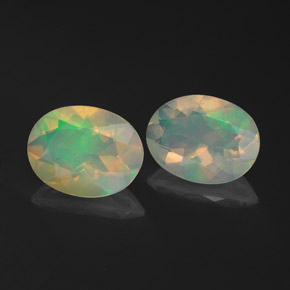  ct natürliche mehrfarbiger Opal-Edelsteine, Transparent, Transparent / Lichtdurchlässig