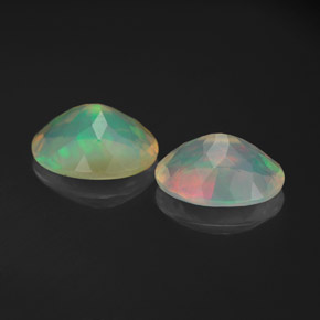  ct natürliche mehrfarbiger Opal-Edelsteine, Transparent, Transparent / Lichtdurchlässig
