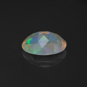 0,97 ctw natürlicher mehrfarbiger Opal, Transparent, Transparent / Lichtdurchlässig