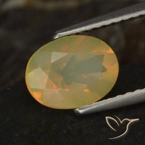 9,17 ctw natürlicher Mehrfarbig Opal, Oval, Transparent