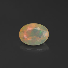 0,66 ctw natürlicher mehrfarbiger Opal, Transparent, Transparent / Lichtdurchlässig