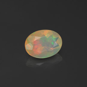 0,66 ctw natürlicher mehrfarbiger Opal, Transparent, Transparent / Lichtdurchlässig