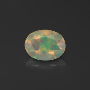 0,78 ctw natürlicher mehrfarbiger Opal, Transparent, Transparent / Lichtdurchlässig