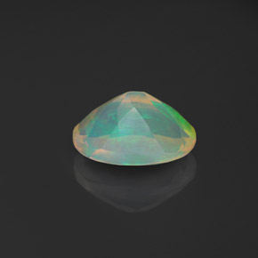 0,93 ctw natürlicher mehrfarbiger Opal, Transparent, Transparent / Lichtdurchlässig