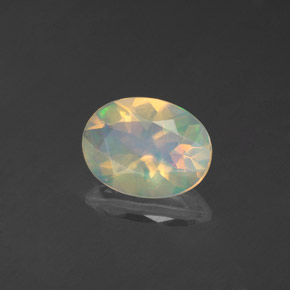 0,83 ctw natürlicher mehrfarbiger Opal, Transparent, Transparent / Lichtdurchlässig