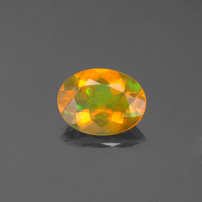 0,71 ctw natürlicher mehrfarbiger Opal, Transparent, Transparent / Lichtdurchlässig