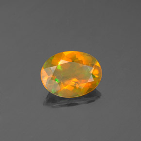 0,71 ctw natürlicher mehrfarbiger Opal, Transparent, Transparent / Lichtdurchlässig