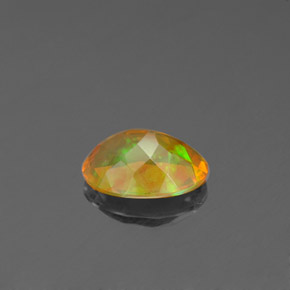 0,71 ctw natürlicher mehrfarbiger Opal, Transparent, Transparent / Lichtdurchlässig