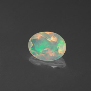 0,71 ctw natürlicher mehrfarbiger Opal, Transparent, Transparent / Lichtdurchlässig