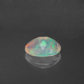 0,71 ctw natürlicher mehrfarbiger Opal, Transparent, Transparent / Lichtdurchlässig