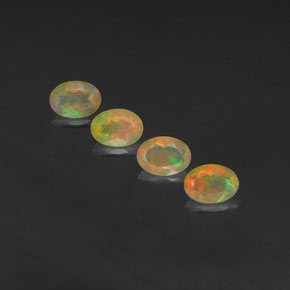  ct natürliche mehrfarbiger Opal-Edelsteine, Transparent, Transparent / Lichtdurchlässig