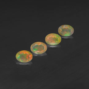  ct natürliche mehrfarbiger Opal-Edelsteine, Transparent, Transparent / Lichtdurchlässig