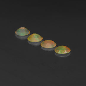  ct natürliche mehrfarbiger Opal-Edelsteine, Transparent, Transparent / Lichtdurchlässig