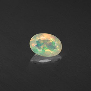 0,36 ctw natürlicher mehrfarbiger Opal, Transparent, Transparent / Lichtdurchlässig