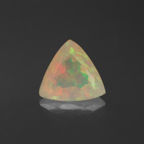 0,82 ctw natürlicher mehrfarbiger Opal, Transparent, Transparent / Lichtdurchlässig
