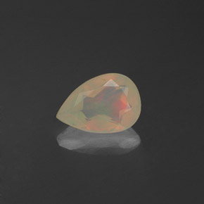 0,38 ctw natürlicher mehrfarbiger Opal, Transparent, Transparent / Lichtdurchlässig