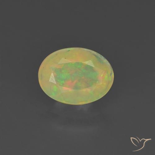 0.73ct Natürlicher Mehrfarbig Opal, Oval, Lichtdurchlässig