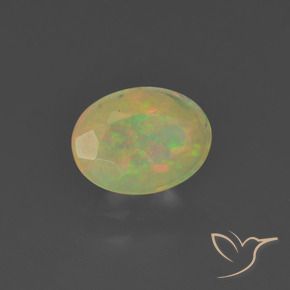 9,17 ctw natürlicher Mehrfarbig Opal, Oval, Lichtdurchlässig