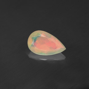 0,82 ctw natürlicher mehrfarbiger Opal, Transparent, Transparent / Lichtdurchlässig