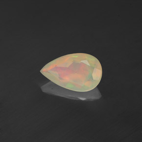 0,82 ctw natürlicher mehrfarbiger Opal, Transparent, Transparent / Lichtdurchlässig