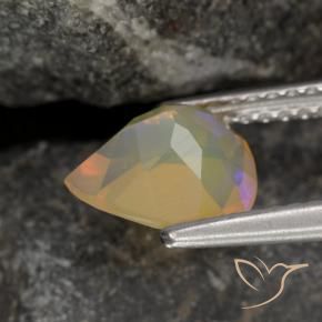 9,17 ctw natürlicher Mehrfarbig Opal, Birnenform, Transparent
