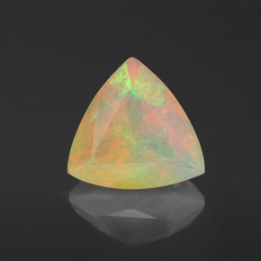 1,37 ctw natürlicher mehrfarbiger Opal, Transparent, Transparent / Lichtdurchlässig