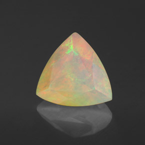 1,37 ctw natürlicher mehrfarbiger Opal, Transparent, Transparent / Lichtdurchlässig
