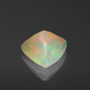 1,37 ctw natürlicher mehrfarbiger Opal, Transparent, Transparent / Lichtdurchlässig