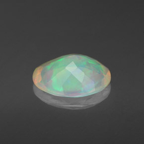 1,52 ctw natürlicher mehrfarbiger Opal, Transparent, Transparent / Lichtdurchlässig