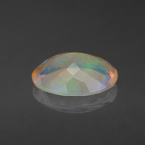 1,97 ctw natürlicher mehrfarbiger Opal, Transparent, Transparent / Lichtdurchlässig