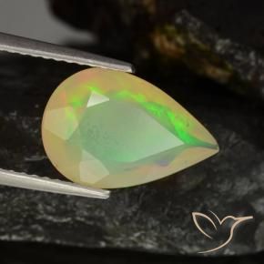 9,17 ctw natürlicher Mehrfarbig Opal, Birnenform, Transparent